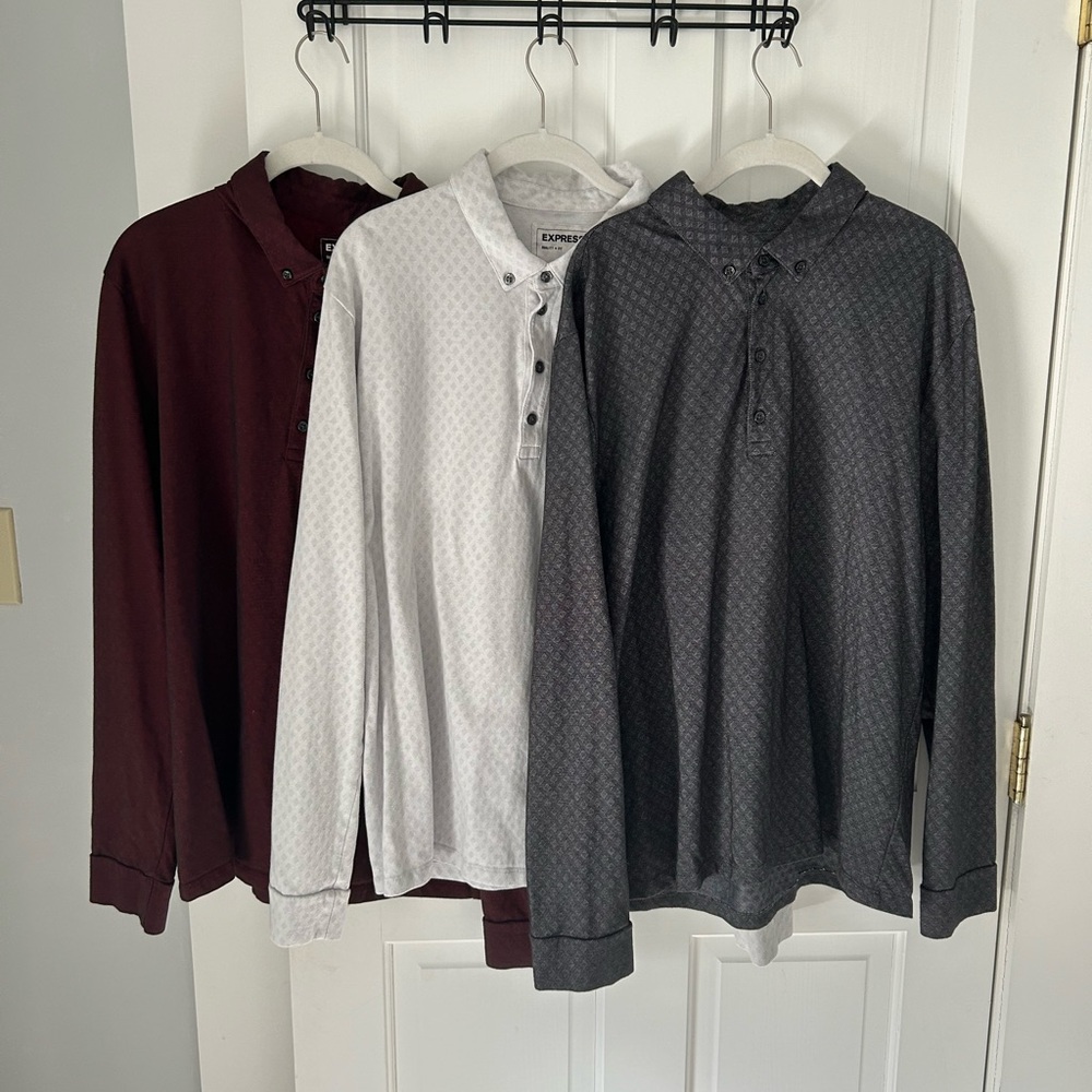 Men’s XL Long Sleeve Polos